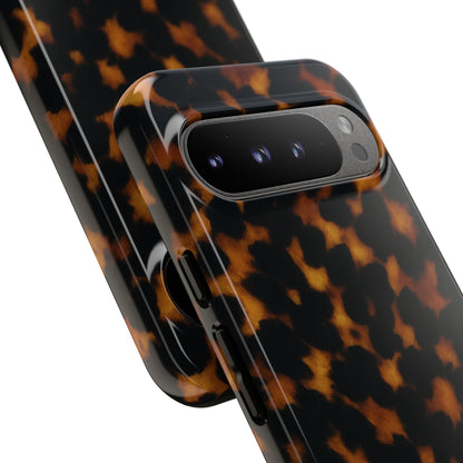 Tortoiseshell Phone Case – Brown Leopard Pattern Luxury Tough Protective Case