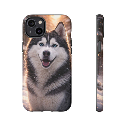 Siberian Husky Tough Phone Case | Blue Eyes Dog Cover Protective iPhone Case