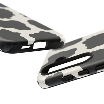 Black & White Cow Print Phone Case | Aesthetic Tough Protective Case