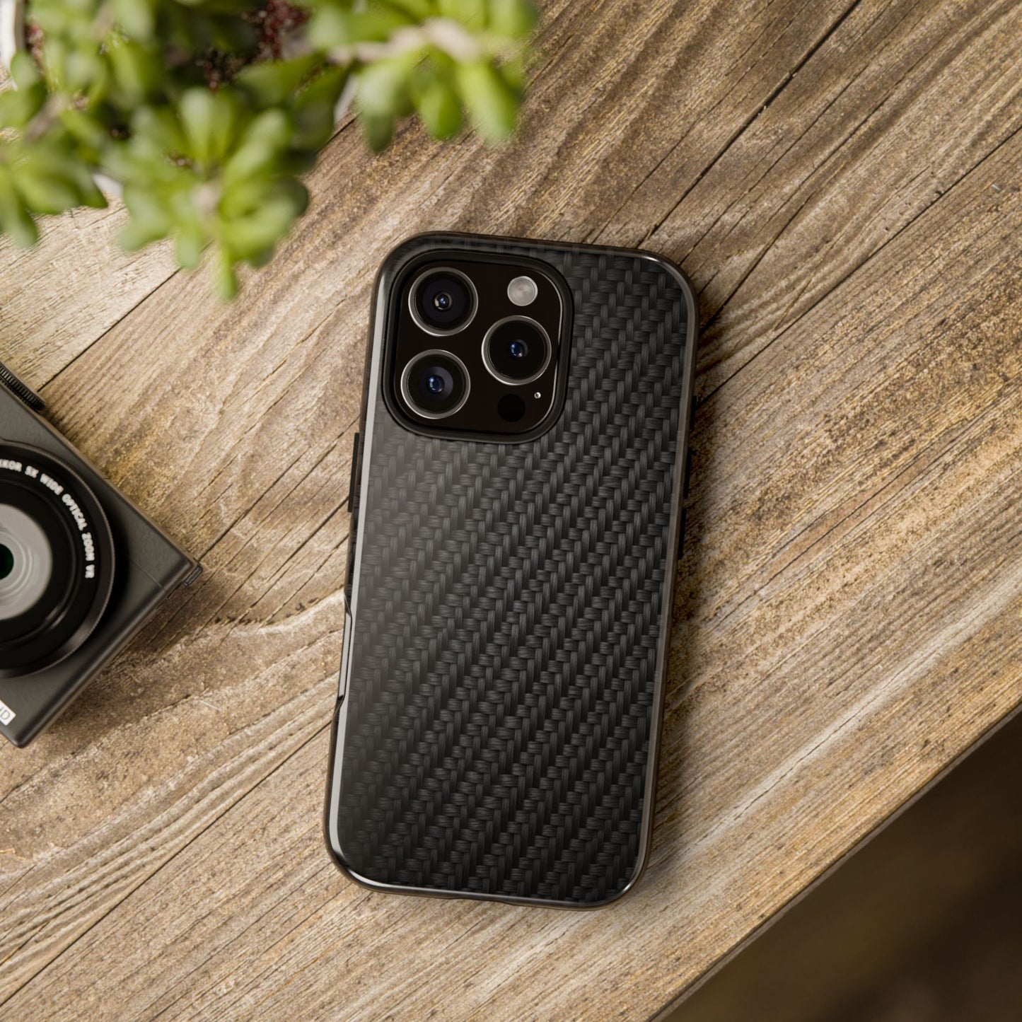 Carbon Fiber Inspired Phone Case – Rugged Slim Protective Tech Case for iPhone & Samsung