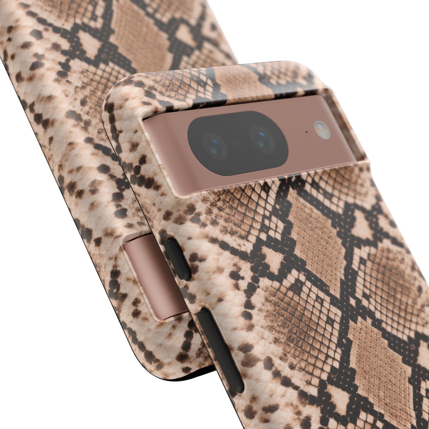 Snake Print Phone Case – Brown Python Pattern Slim Protective Cover for Iphone, Samsung Galaxy and Pixel