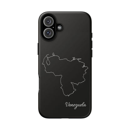 Venezuela Outline Phone Case – Minimal Country Map Tough Case (iPhone, Samsung, Pixel)