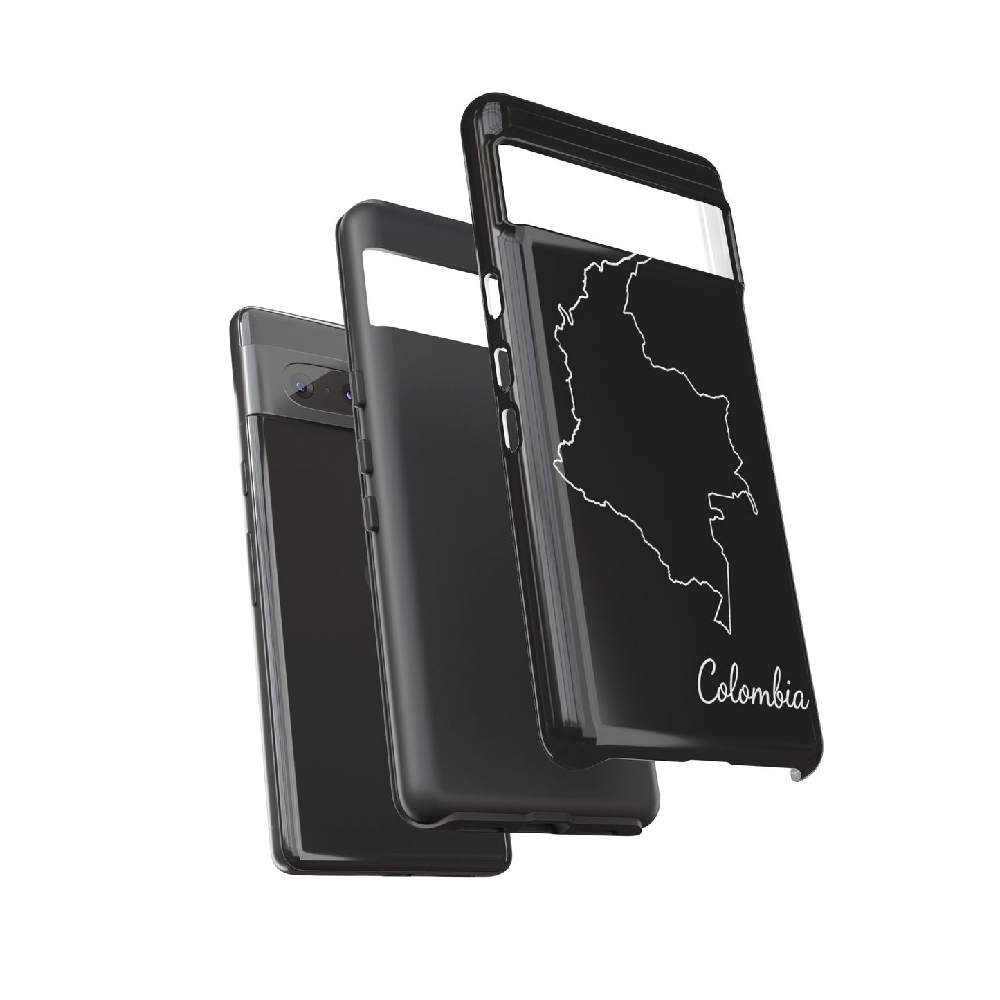 Colombia Outline Phone Case – Minimal Country Map Tough Case (iPhone, Samsung, Pixel)