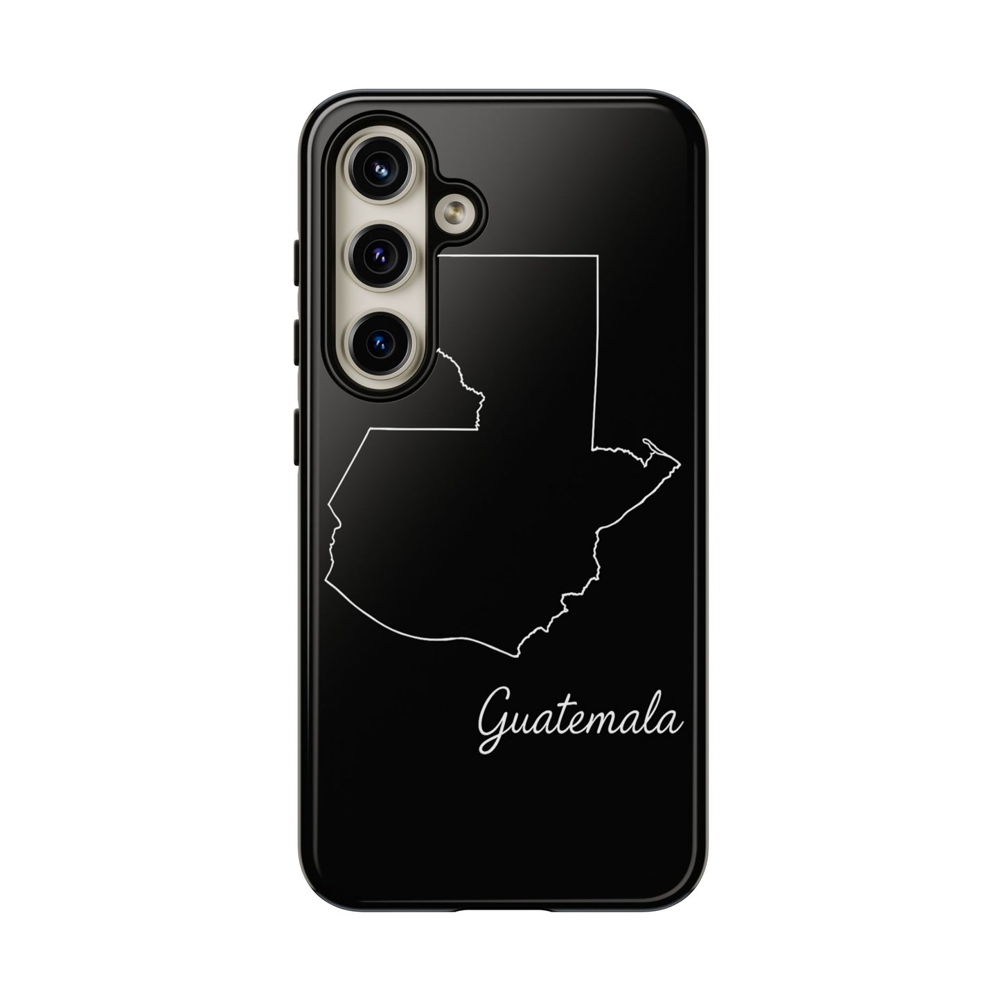 Guatemala Outline Phone Case – Minimal Country Map Tough Case (iPhone, Samsung, Pixel)
