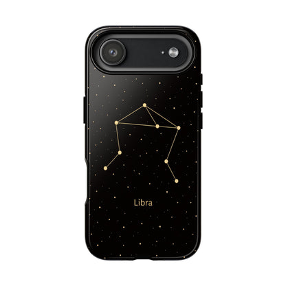 Libra Zodiac Constellation Phone Case – Luxe Gold Celestial Cover