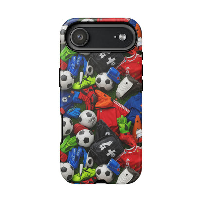 Soccer Ball Pattern Phone Case – Sports Fan Tough Protective Game Day Case