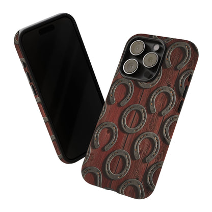 Rustic Horseshoe Western Phone Case – Cowboy Country Ranch Tough Case