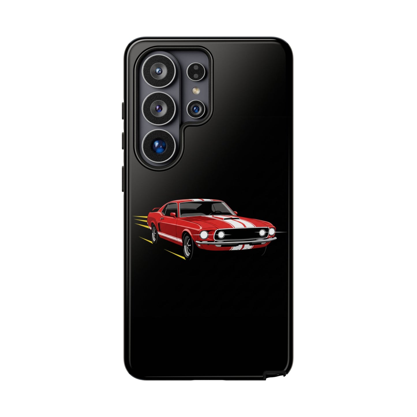 Red Muscle Car Phone Case – Classic Car Racing Tough Protective Case