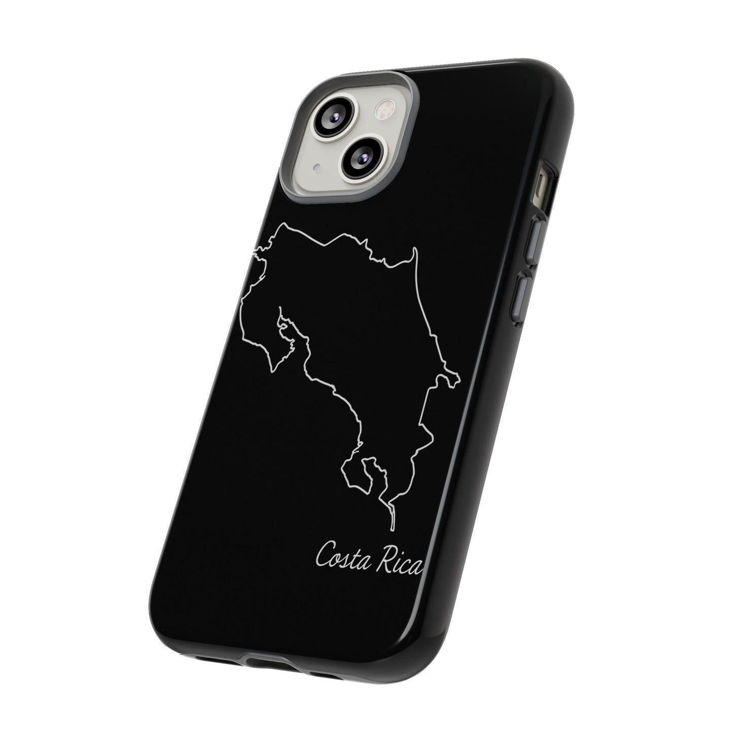 Costa Rica Outline Phone Case – Minimal Country Map Tough Case (iPhone, Samsung, Pixel)