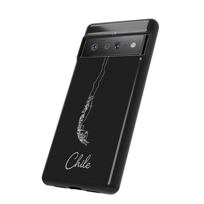 Chile Outline Phone Case – Minimal Country Map Tough Case (iPhone, Samsung, Pixel)