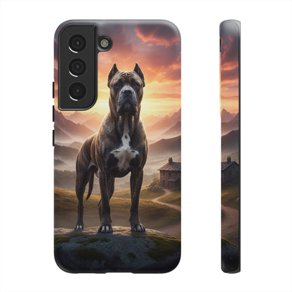 Cane Corso Phone Case – Guard Dog Sunset Tough Case (iPhone, Samsung, Pixel) | Dog Lover Gift