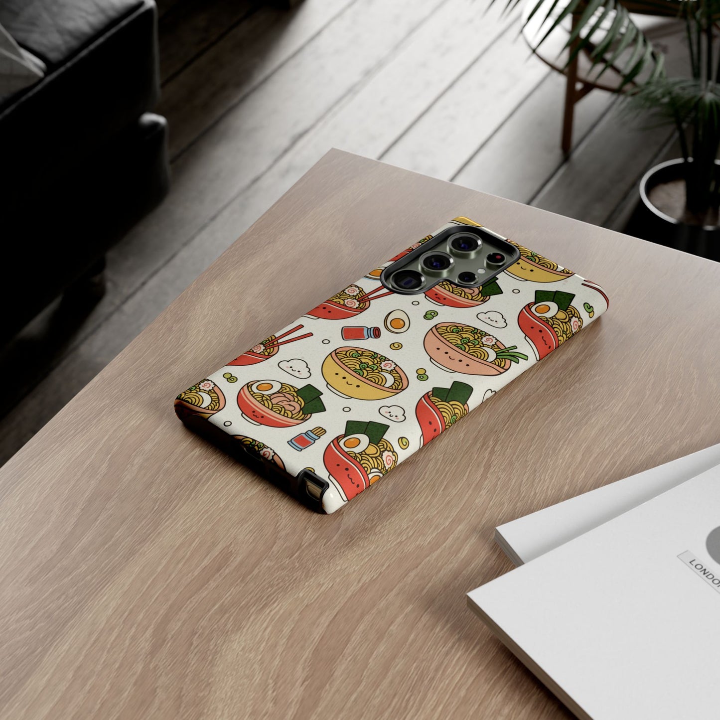 Kawaii Ramen Phone Case – Cute Japanese Food Pattern | Noodle Bowl Aesthetic Case