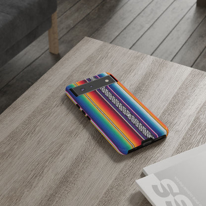 Serape Stripe Phone Case – Colorful Mexican Blanket Pattern Tough Case