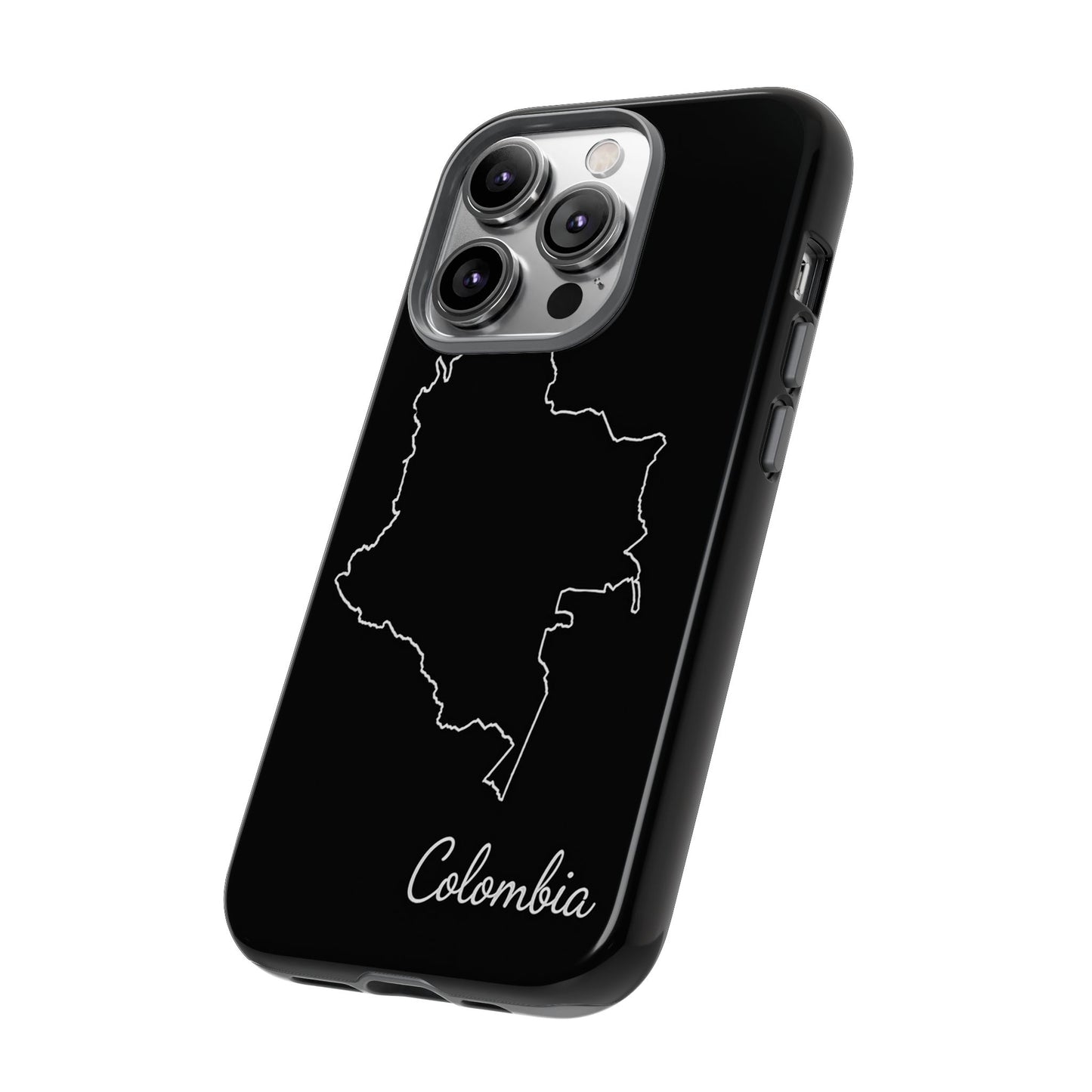 Colombia Outline Phone Case – Minimal Country Map Tough Case (iPhone, Samsung, Pixel)