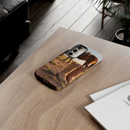 Western Cowboy Boots Phone Case – Rustic Horse Sunset Tough Case (iPhone, Samsung, Pixel)