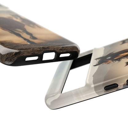Running Horses Phone Case | Wild Mustang Herd Tough Protective Cover