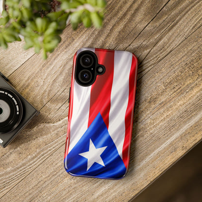 Puerto Rico Flag Phone Case | Boricua Pride Tough Case | Puerto Rican Flag Protective Cover for iPhone & Samsung