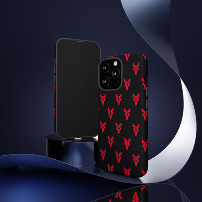 Mazatlán Bull Phone Case – Black Red Streetwear Tough Shockproof Cover