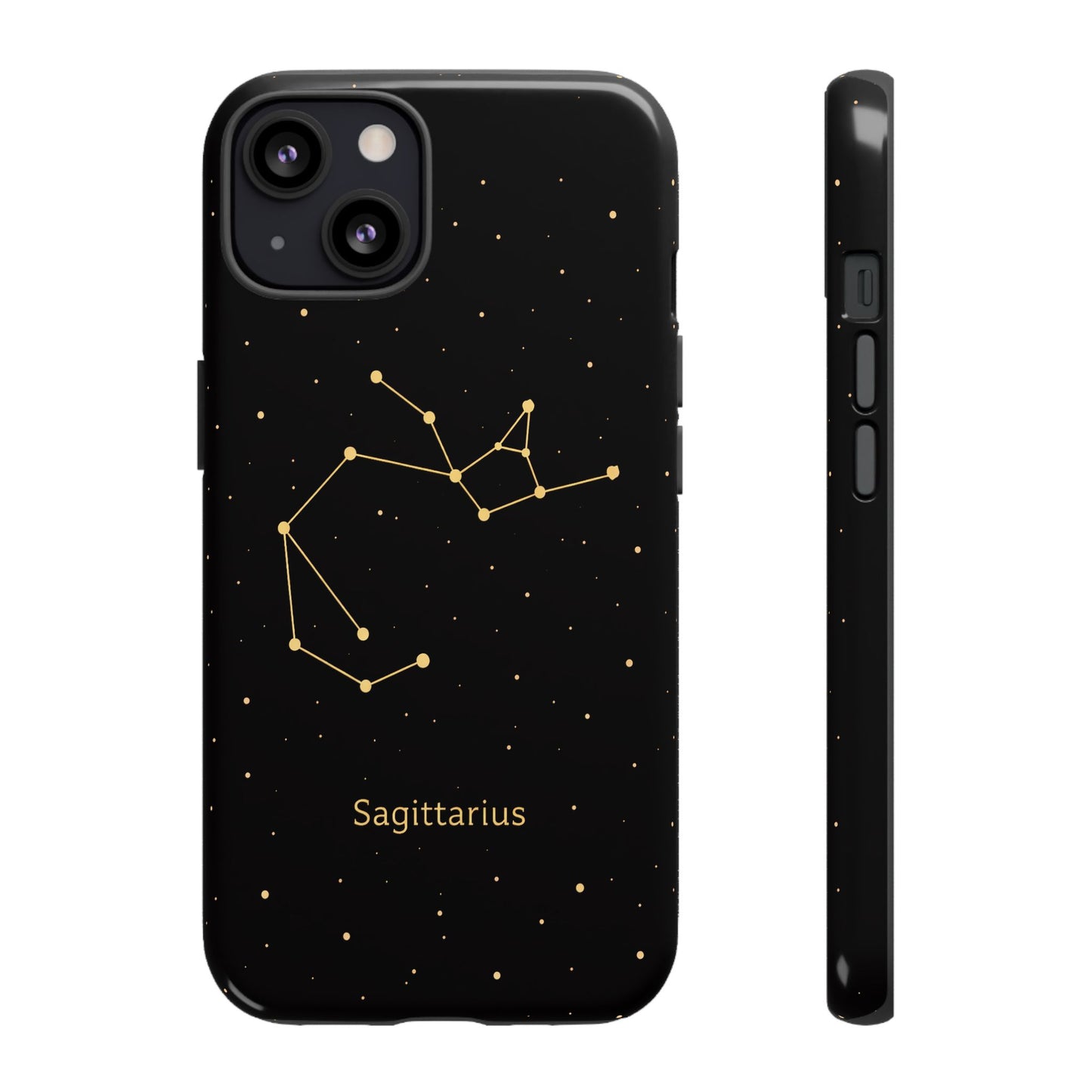 Sagittarius Zodiac Constellation Phone Case – Luxe Gold Celestial Cover