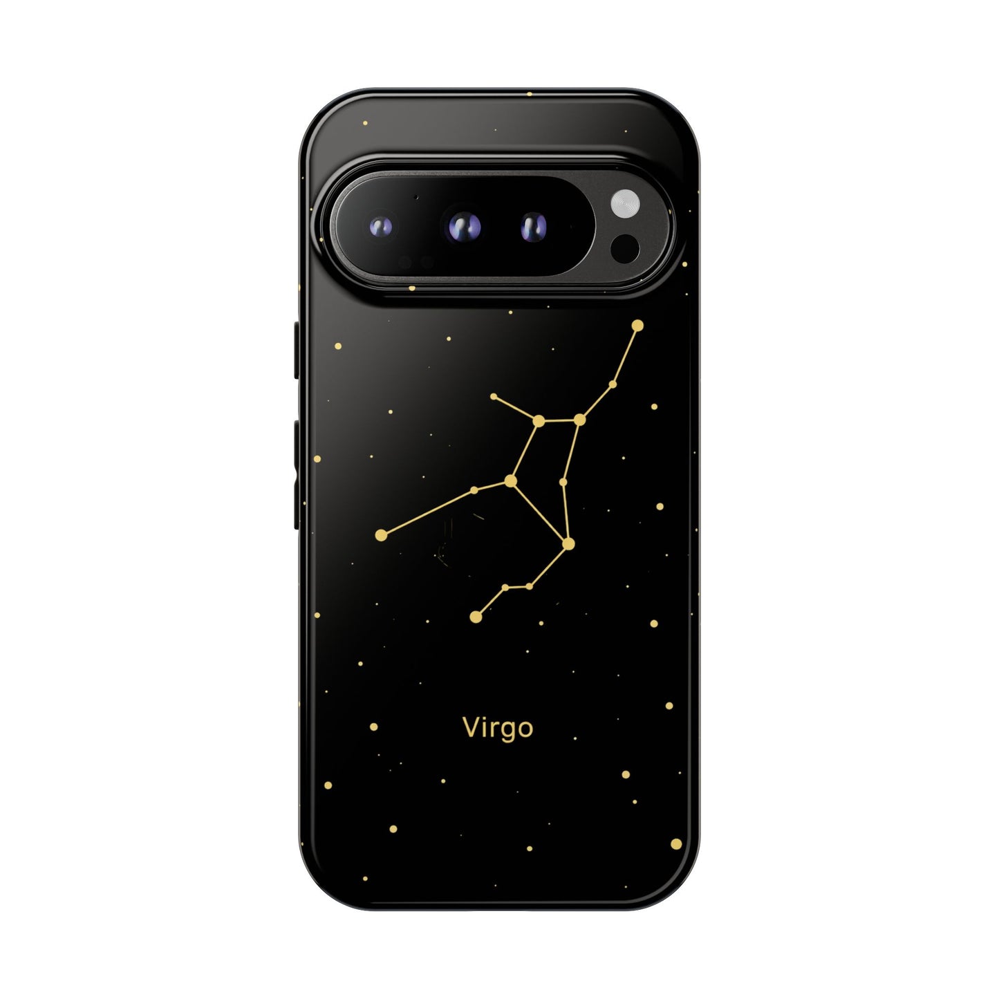 Virgo Zodiac Constellation Phone Case – Luxe Gold Celestial Cover
