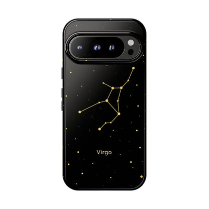 Virgo Zodiac Constellation Phone Case – Luxe Gold Celestial Cover