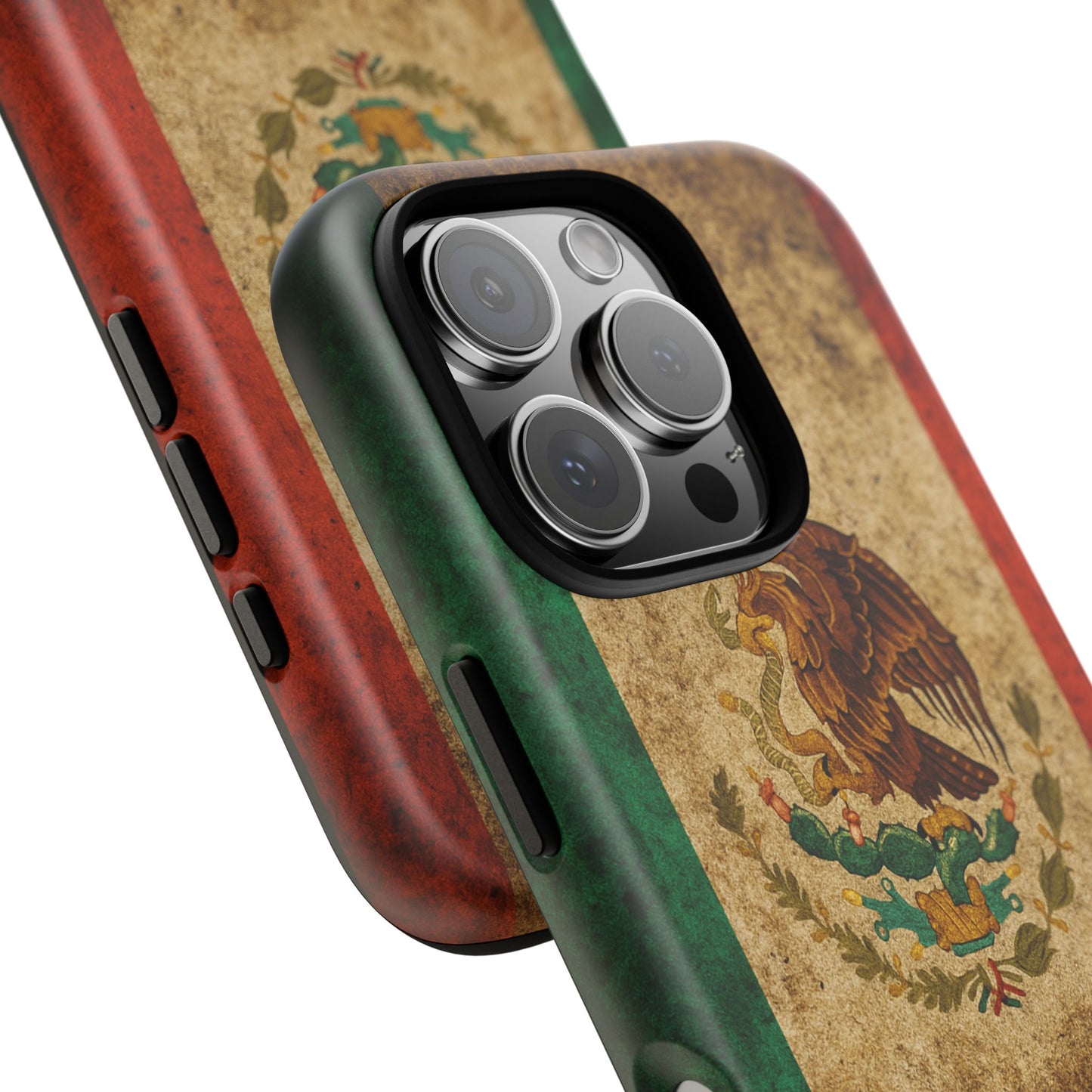 Vintage Mexico Flag Phone Case – Mexican Pride Grunge Flag Aesthetic Tough Case
