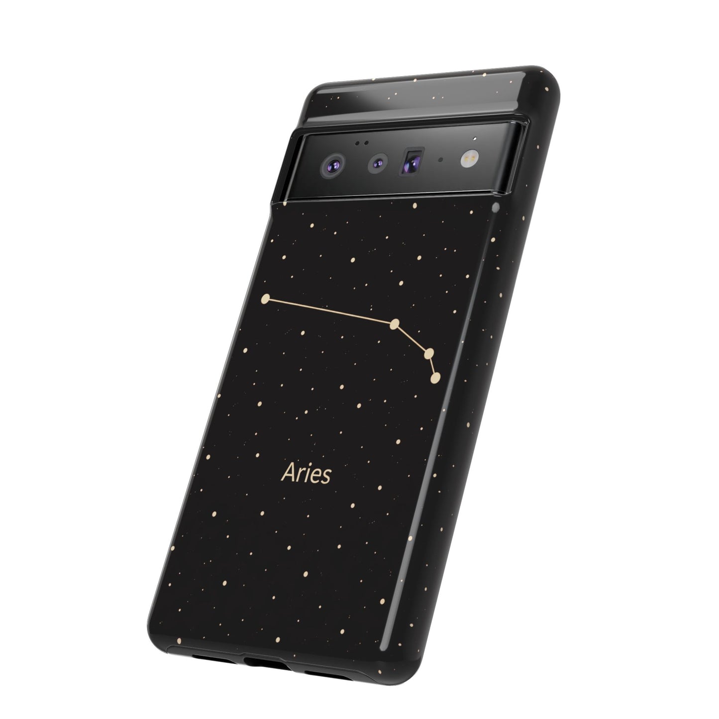 Aries Zodiac Constellation Phone Case – Luxe Gold Celestial Cover