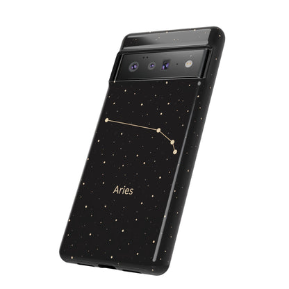 Aries Zodiac Constellation Phone Case – Luxe Gold Celestial Cover