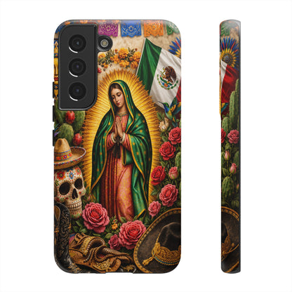 Virgen de Guadalupe Phone Case Mexican Floral iPhone Samsung Pixel Case