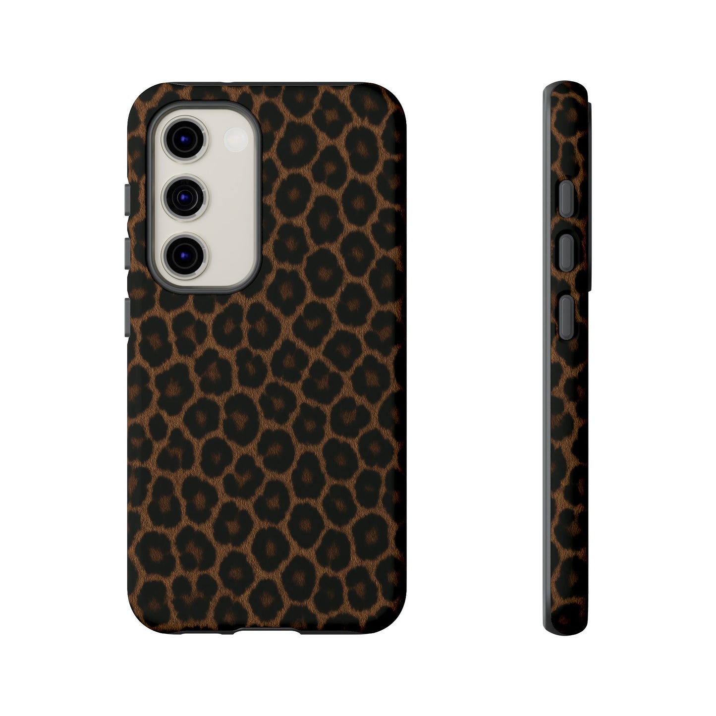 Brown Leopard Print Phone Case | Classic Animal Print Aesthetic Tough Protective Case