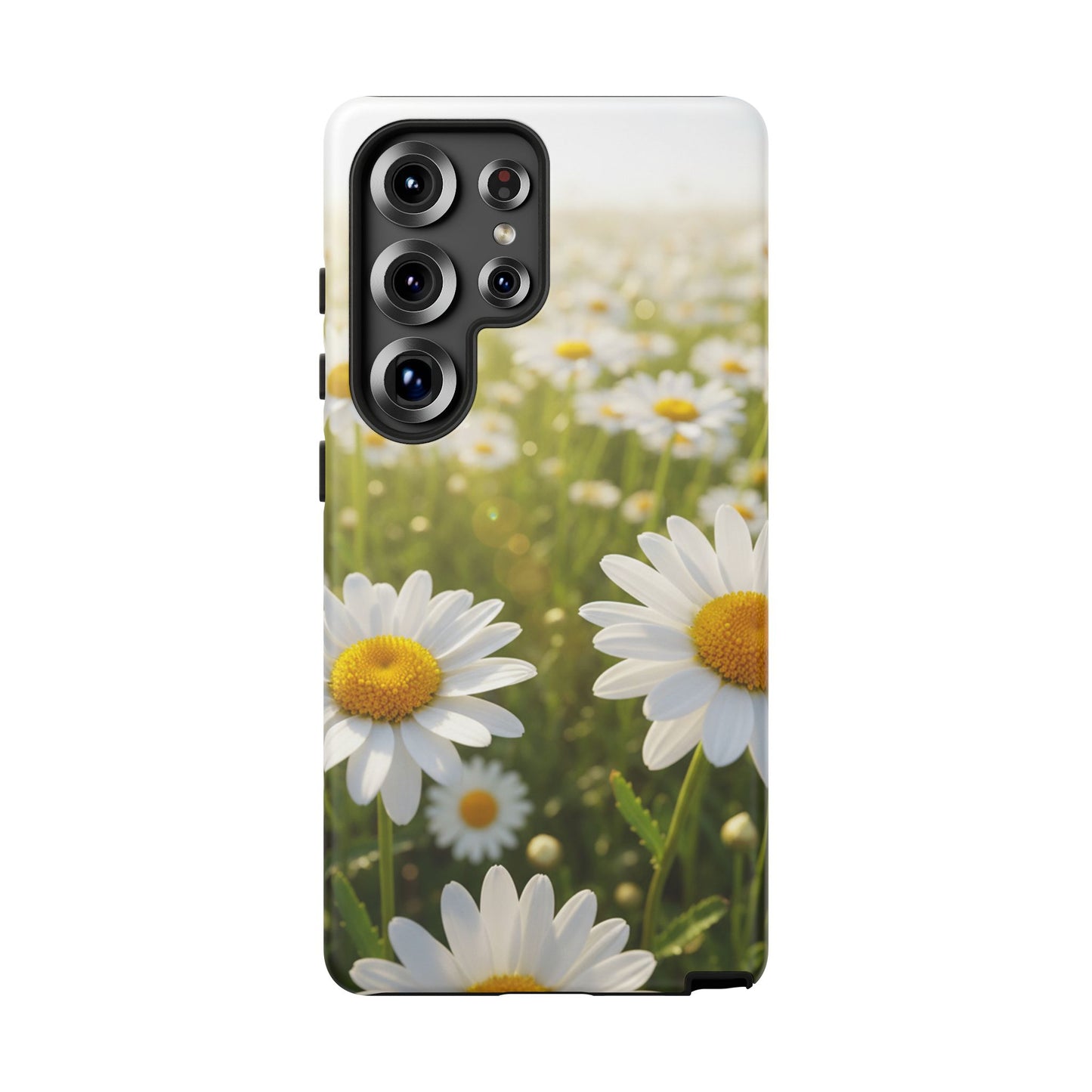 Daisy Phone Case – Floral Spring Field Tough Protective Case (iPhone, Samsung, Pixel)