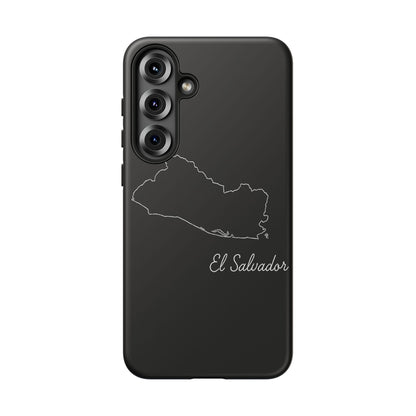 El Salvador Outline Phone Case – Minimal Country Map Tough Case (iPhone, Samsung, Pixel)