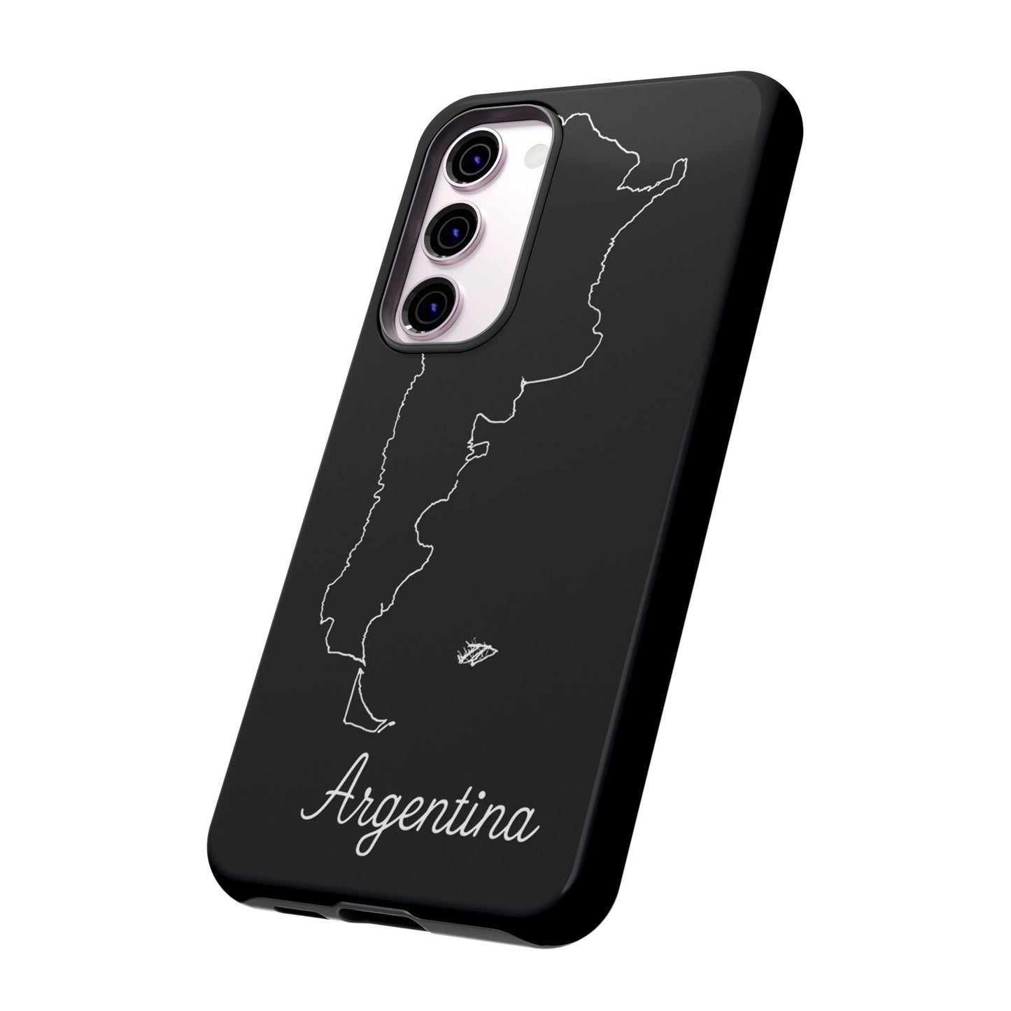 Argentina Outline Phone Case – Minimal Country Map Tough Case (iPhone, Samsung, Pixel)