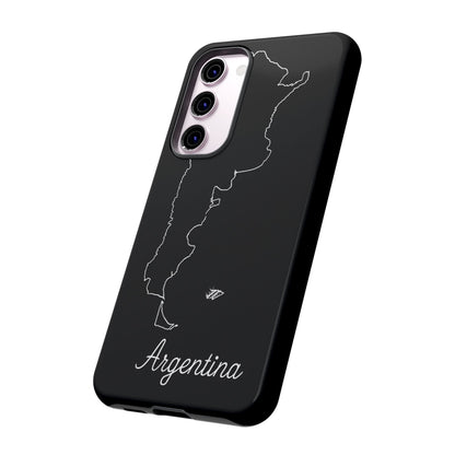 Argentina Outline Phone Case – Minimal Country Map Tough Case (iPhone, Samsung, Pixel)