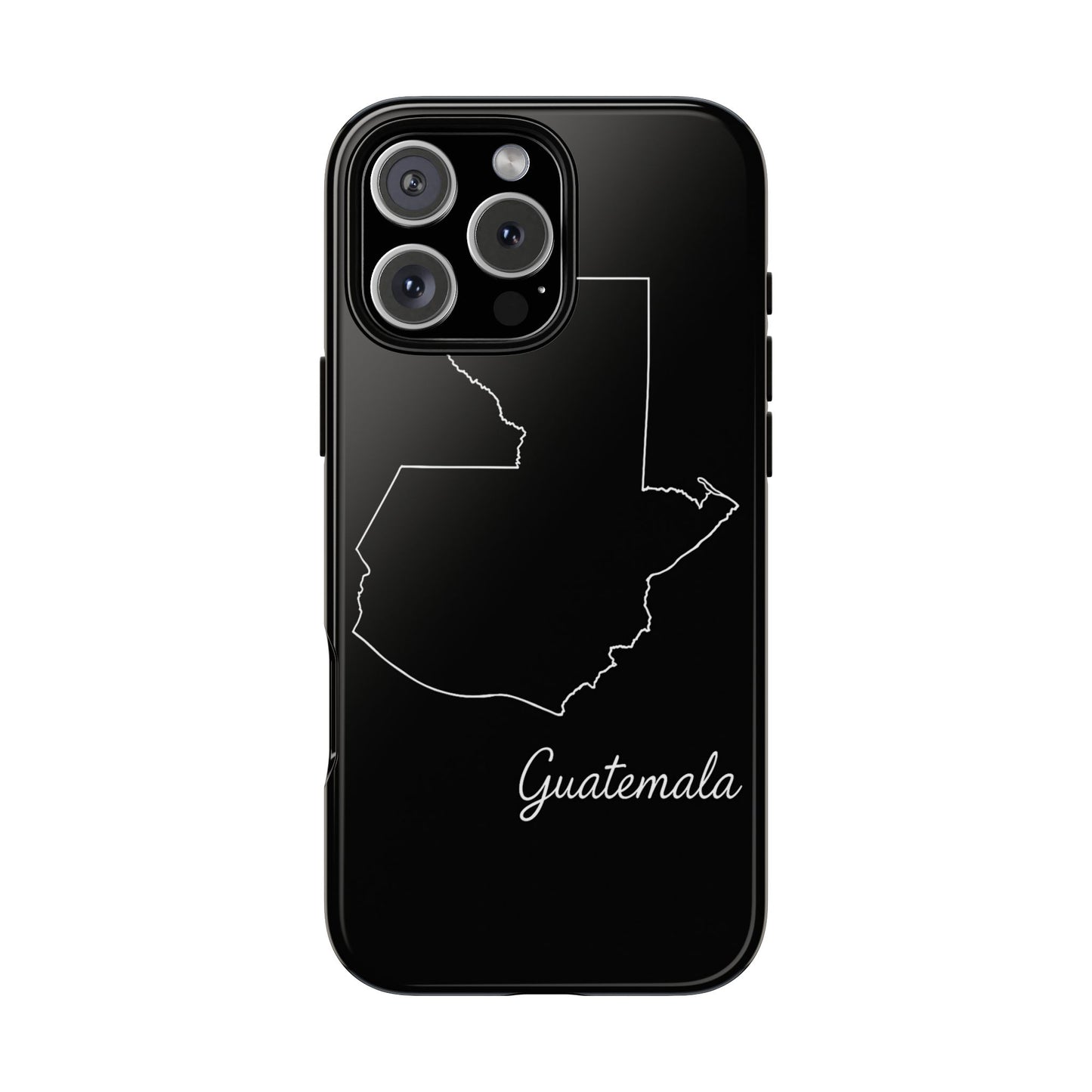 Guatemala Outline Phone Case – Minimal Country Map Tough Case (iPhone, Samsung, Pixel)