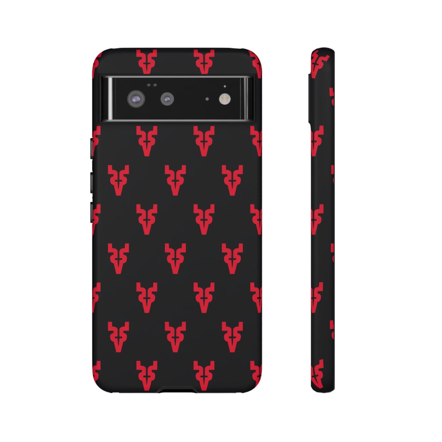 Mazatlán Bull Phone Case – Black Red Streetwear Tough Shockproof Cover