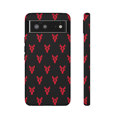 Mazatlán Bull Phone Case – Black Red Streetwear Tough Shockproof Cover