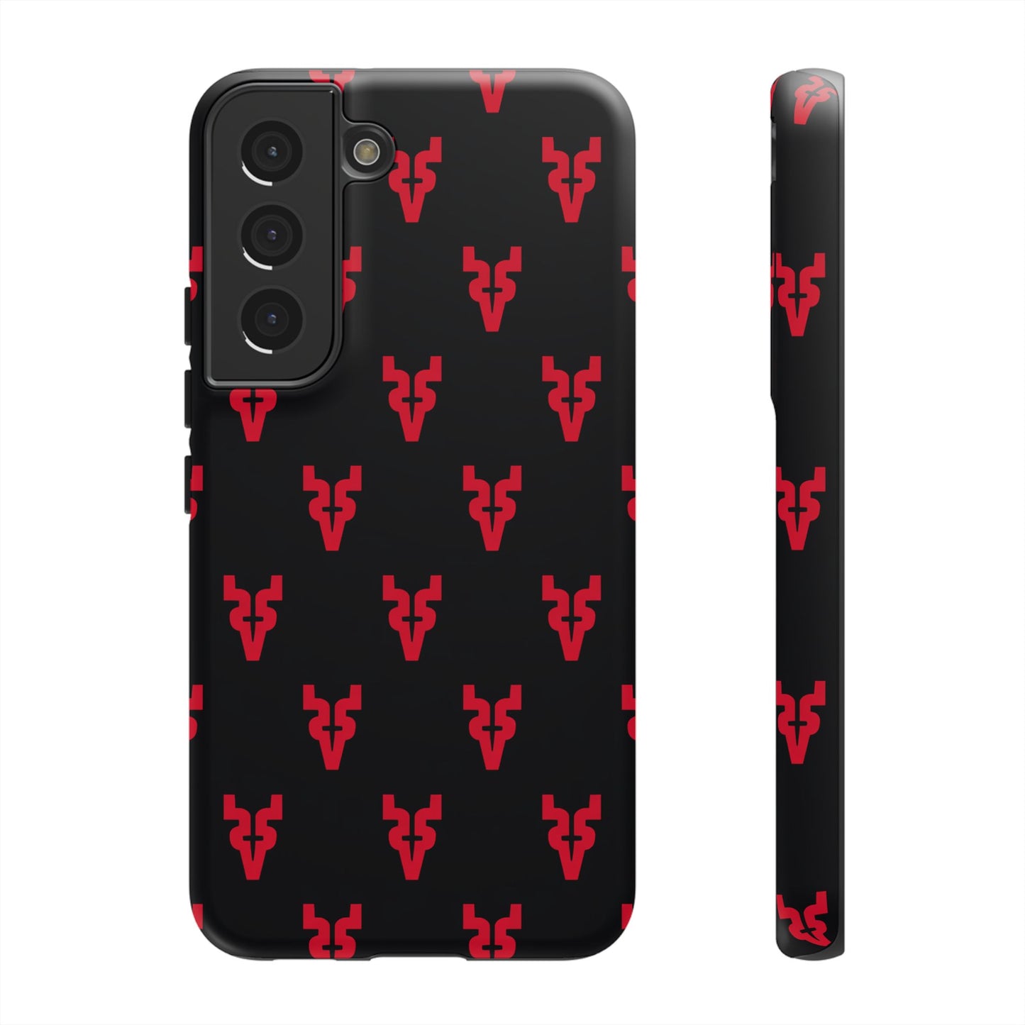 Mazatlán Bull Phone Case – Black Red Streetwear Tough Shockproof Cover