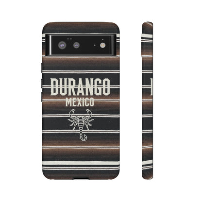 Durango Mexico Phone Case | Serape Scorpion Western Design | Mexican Heritage Tough Case for iPhone & Samsung