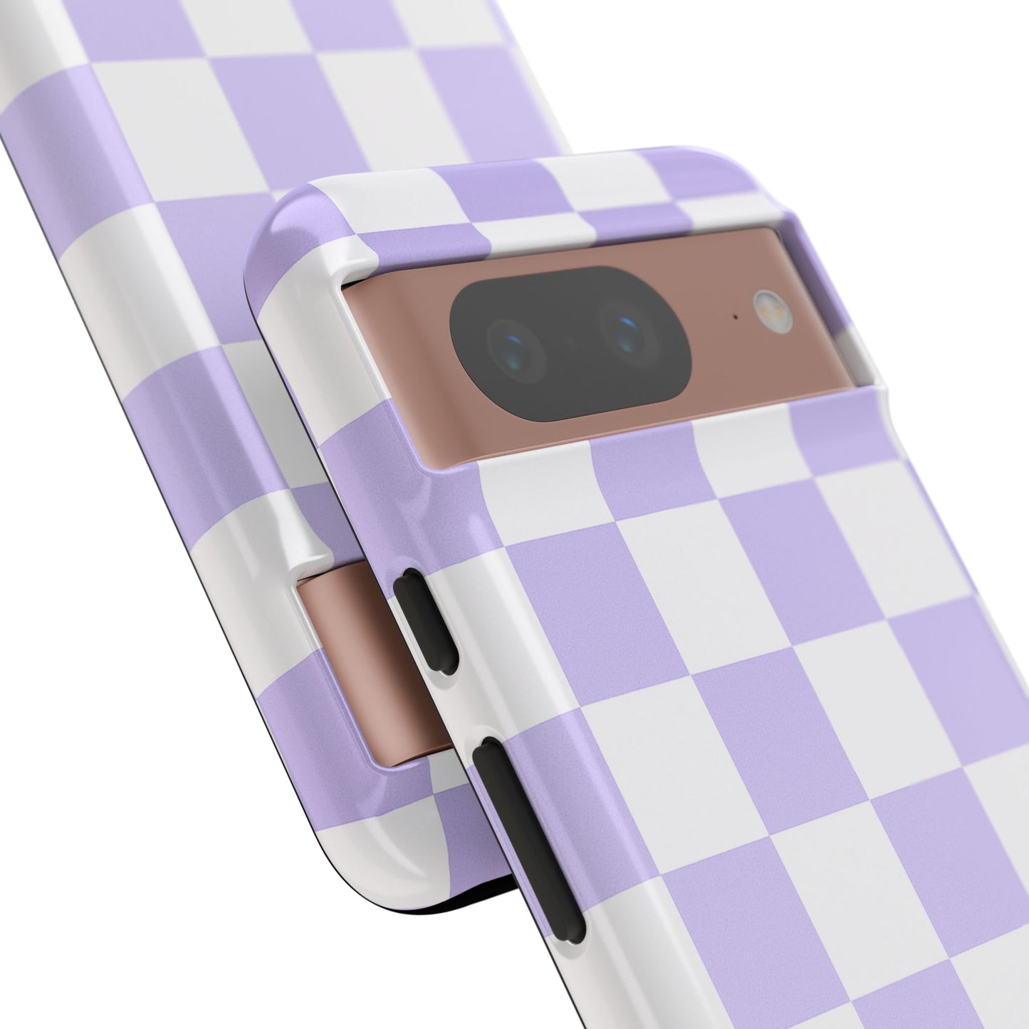 Lavender Checkerboard Phone Case | Pastel Aesthetic Tough Case