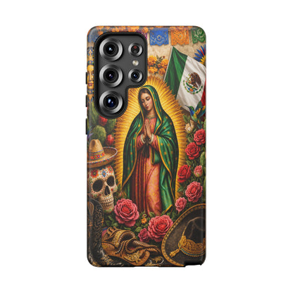 Virgen de Guadalupe Phone Case Mexican Floral iPhone Samsung Pixel Case
