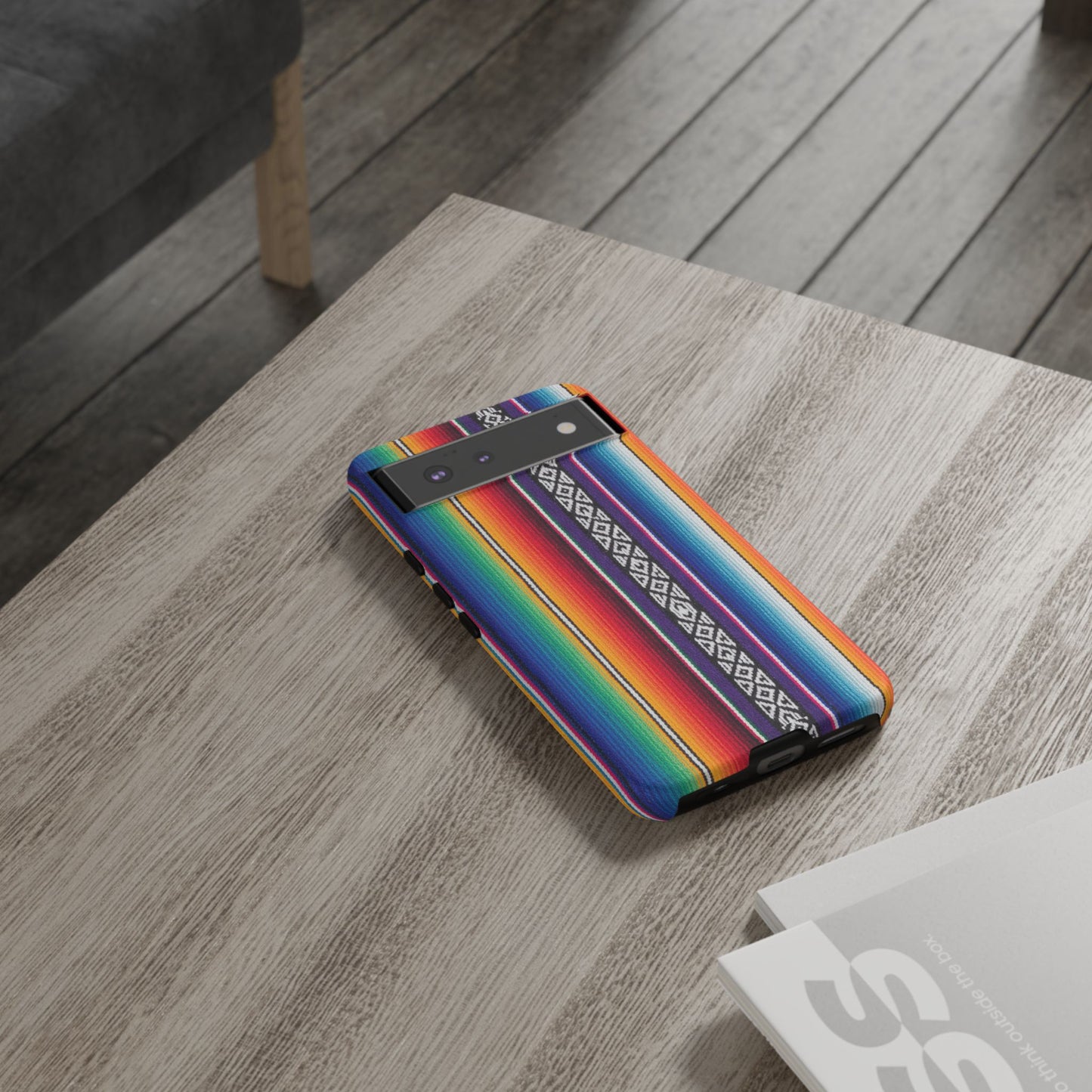 Serape Stripe Phone Case – Colorful Mexican Blanket Pattern Tough Case