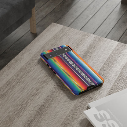 Serape Stripe Phone Case – Colorful Mexican Blanket Pattern Tough Case