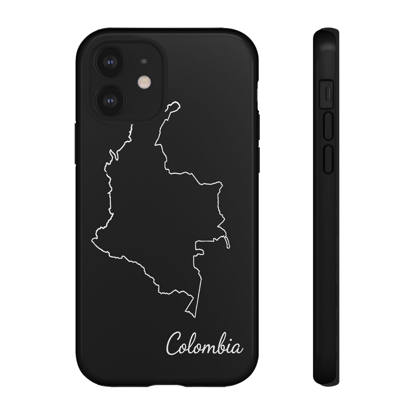 Colombia Outline Phone Case – Minimal Country Map Tough Case (iPhone, Samsung, Pixel)