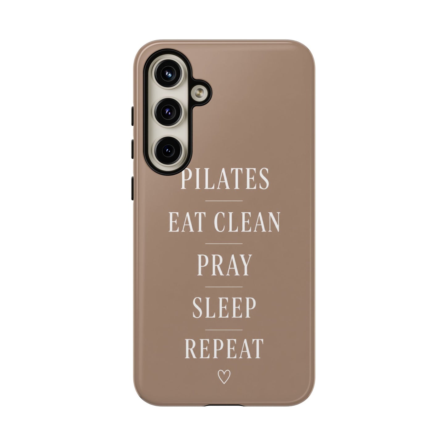 Pilates Phone Case | Eat Clean Pray Sleep Repeat Aesthetic | Wellness Girl Gift