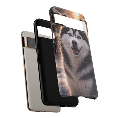 Siberian Husky Tough Phone Case | Blue Eyes Dog Cover Protective iPhone Case