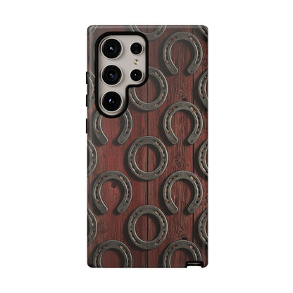 Rustic Horseshoe Western Phone Case – Cowboy Country Ranch Tough Case