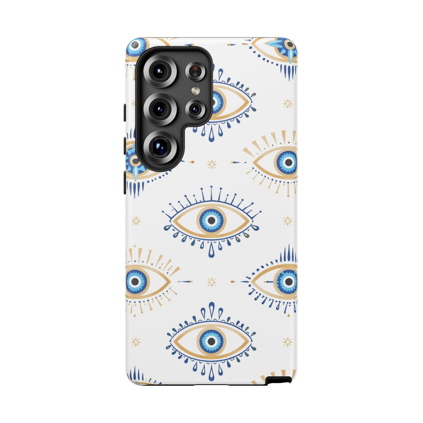 Blue Evil Eye Phone Case – Protective Slim Shockproof Cover for Iphone, Samsung Galaxy and Pixel