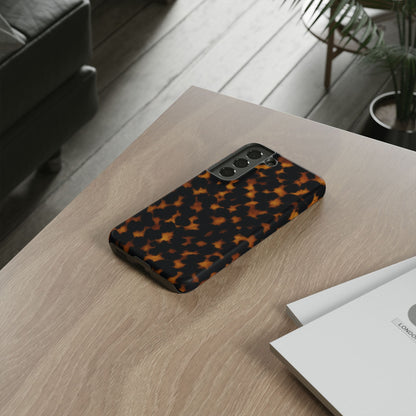 Tortoiseshell Pattern Tough Phone Case | Classic Leopard-Style Protective Cover