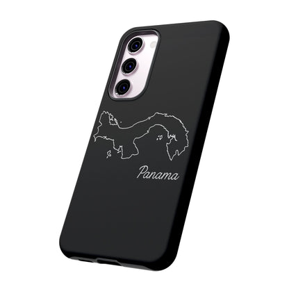 Panama Outline Phone Case – Minimal Country Map Tough Case (iPhone, Samsung, Pixel)